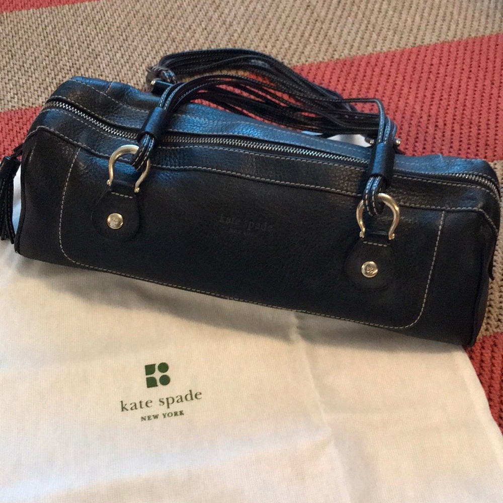 Very rare vintage Black leather Kate Spade Bag